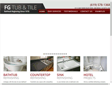Tablet Screenshot of fgtubandtile.com